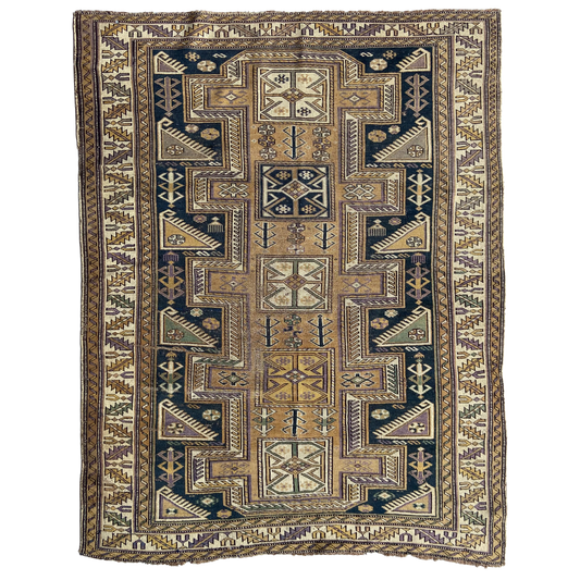 Antique Shirvan Accent Rug #R1240 - 3'9" x 4'9"