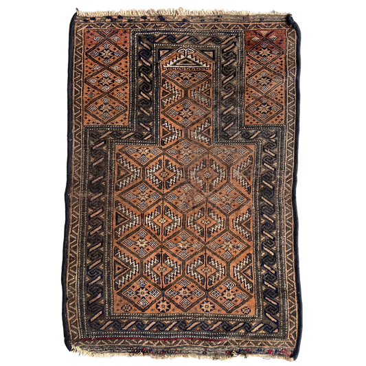 Antique Turkish Prayer Rug #R1253 - 2'9" x 4'