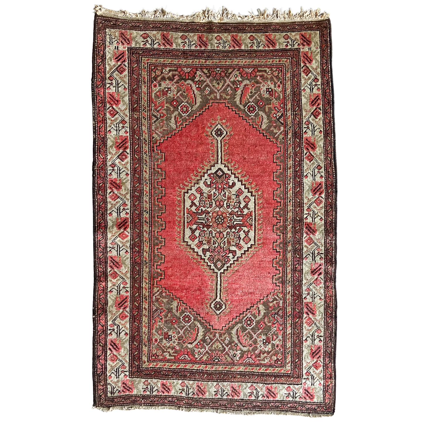 Antique Hamadan Accent Rug #R1014 - 3'4" x 5'6"