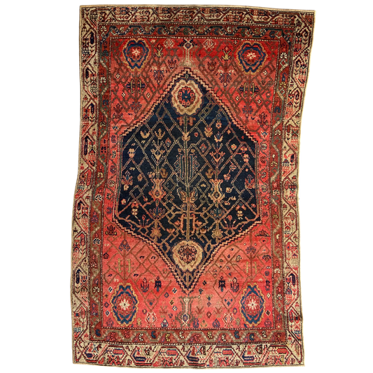 Antique Malayer Accent Rug #R1021 - 3'11" x 6'3"