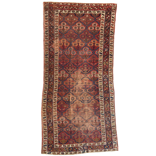 Antique Kurdish Runner #R1020 - 4'8" x 9'7"