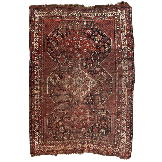 Antique Shiraz Accent Rug #R1023 - 4'4" x 6'3"