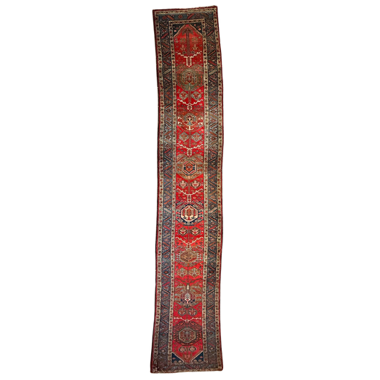 Antique Northwest Persian Runner #R1336 - 3'6" x 17'6"