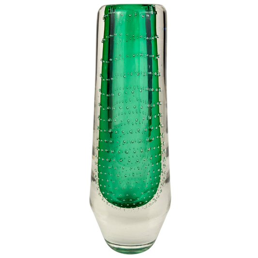 German Glashütte Theresienthal Sommerso Glass Vase #O1374